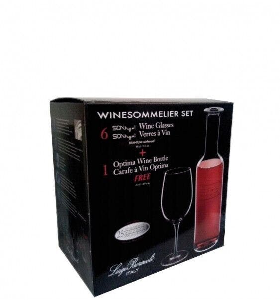 Set di contenitori per vino Mod. Winesommelier 7 pezzi