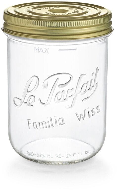 Barattolo ermetico di vetro Le Parfait Wiss 750 ml-750ml-ImboccaturaLPW-100mm-contenitori-di-vetro-barattoli-boccette-e-vasi-di-vetro-le-parfait-super-terrines-wiss
