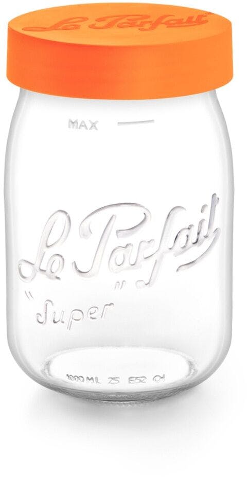Tarro de vidrio Le Parfait vis 1000 ml-1000ml-Boca -Rosca-envases-de-vidrio-tarros-frascos-de-vidrio-y-botes-de-cristal-le-parfait-vis-terrines-wiss