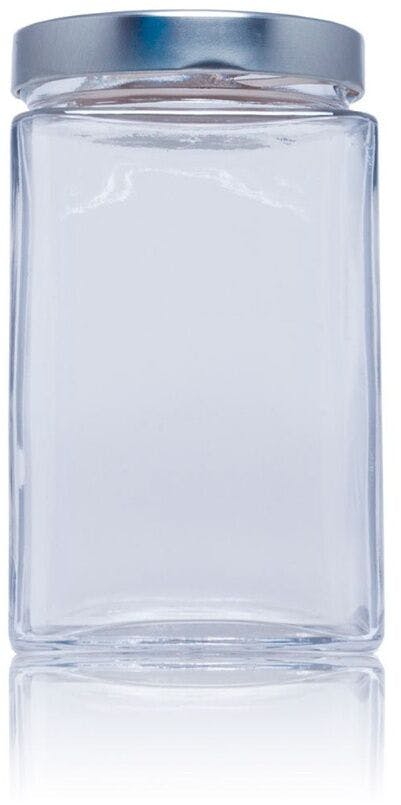Pack of 16 units of Basic Square Glass Jars 720 ml