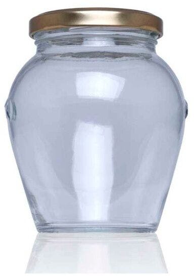 Confezione da 20 unità di vaso di vetro per conserve Orcio 370 ml