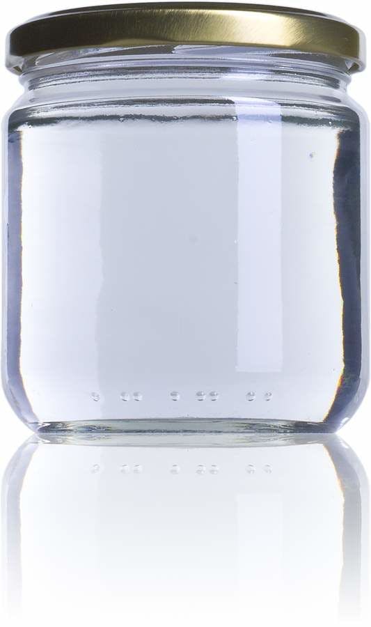 Bote de Cristal Cilíndrico Pequeño con Tapón de Corcho