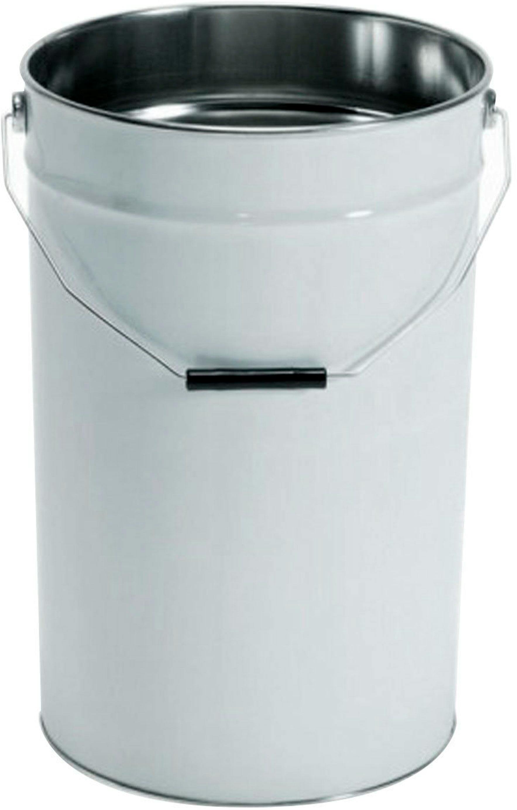 Metal pail 13.6 liters white D292
