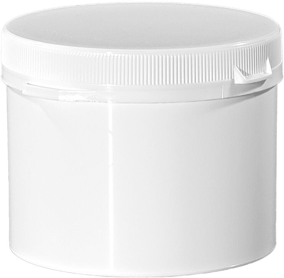 Πλαστικό δοχείο 500 ml λευκό D100