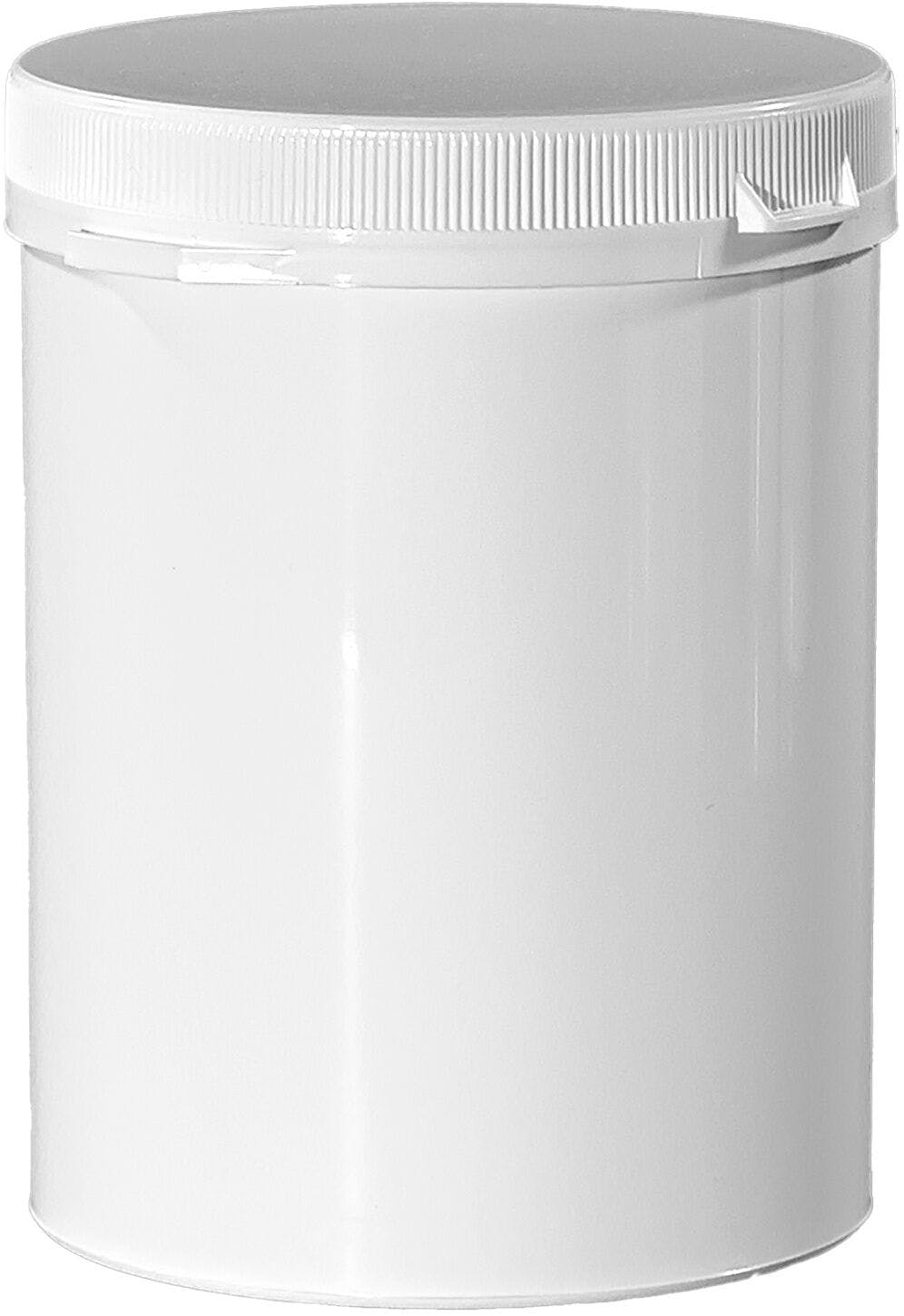 Plastic can 1000 ml white D100