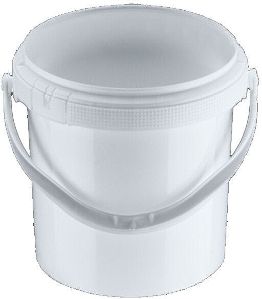 Plastic Bucket 1 L White