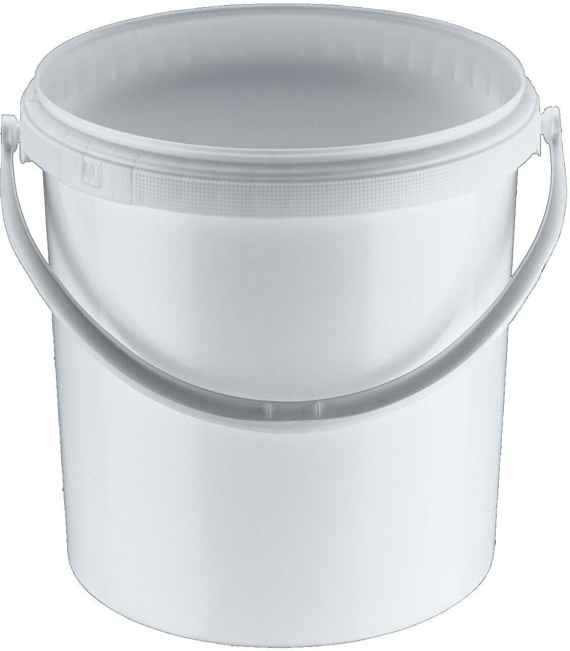 10-Liter-Eimer aus Kunststoff Weiß