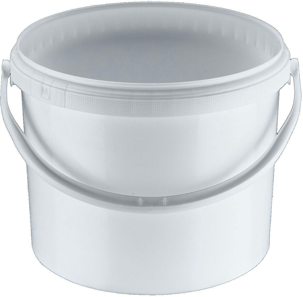 Plastic pail 11 liters White