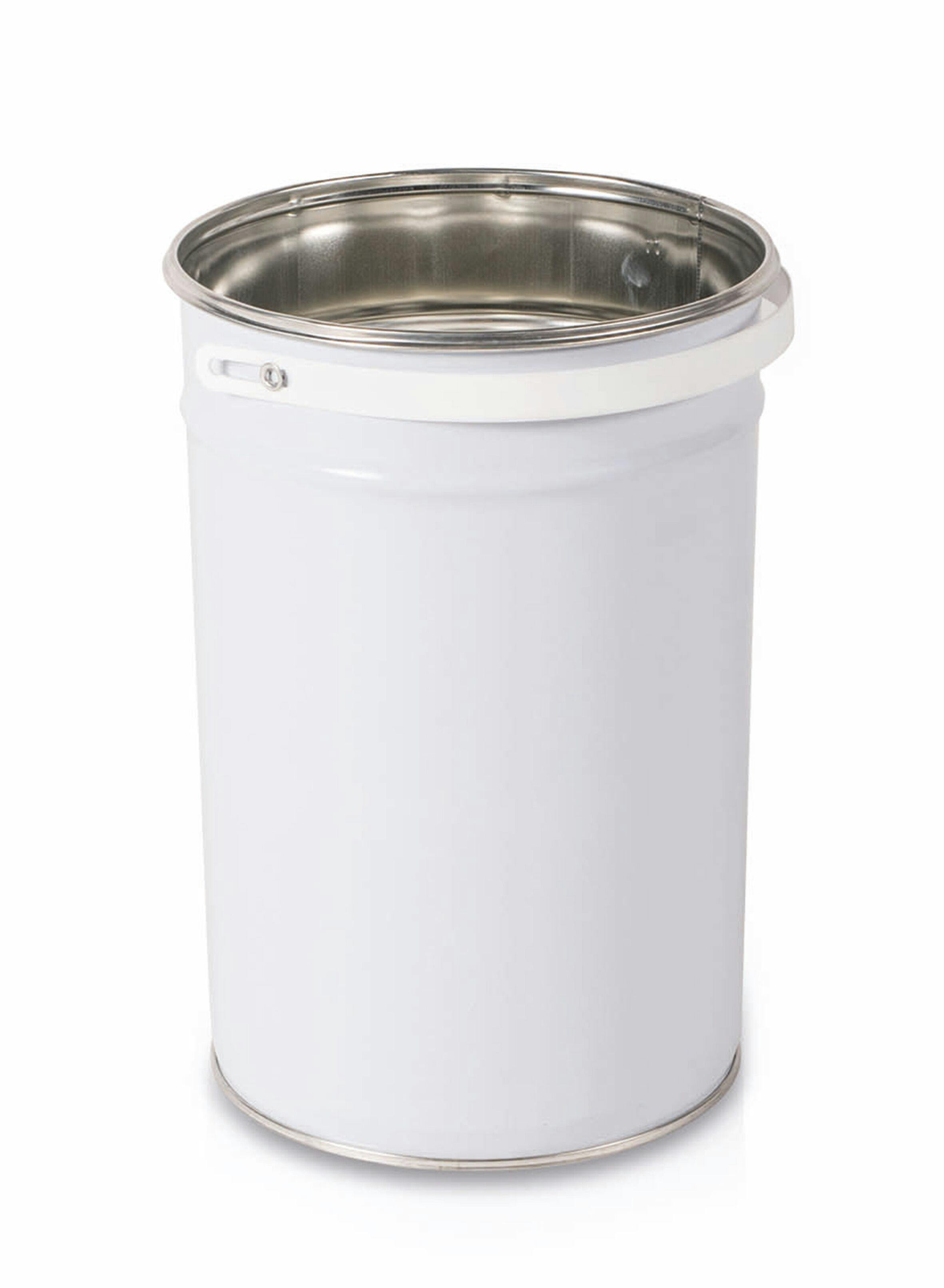 Metalleimer 6,18 Liter Weiß