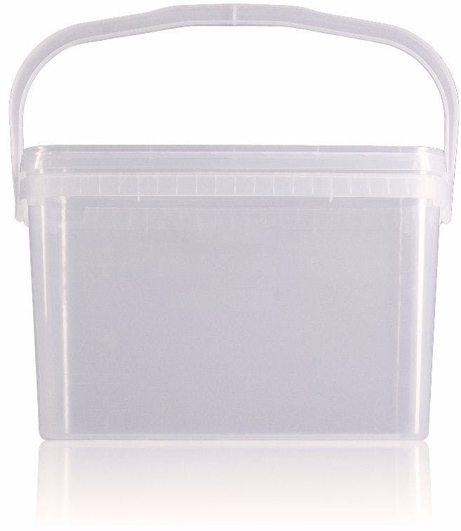 Rectangular plastic bucket 7,5 liters