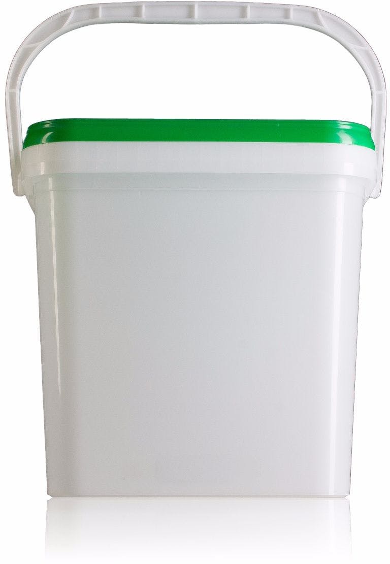 Rectangular plastic bucket 16 liters