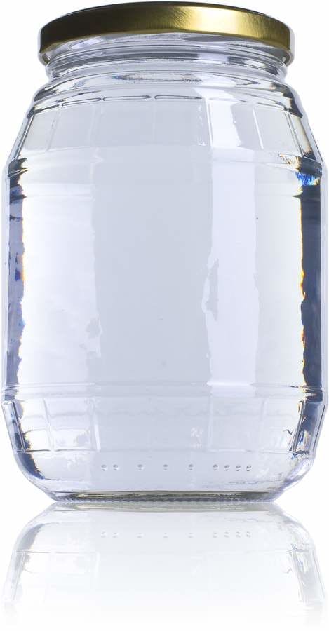 Barrel 997-997ml-TO-082-glass-containers-jars-glass-jars-and-glass-pots-for-food