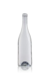 Bottiglia vuota in vetro 75cl per vino mod. Borgognotta Ellenica