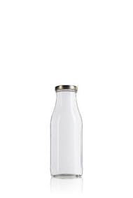 Bottiglia Vetro+Tappo A Vite Per Latte/Succo 250 Ml W. Cod. 101091