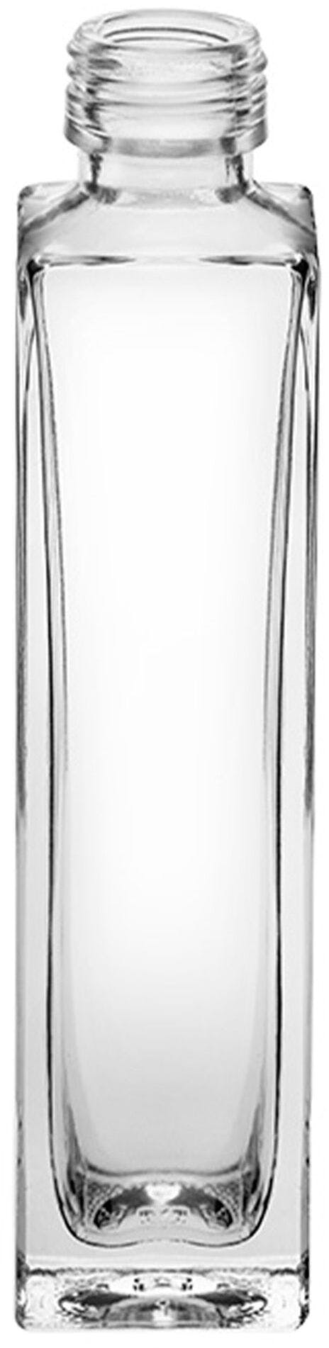 Flasche SILVER  SQUARE 100 ml BG-Drehverschluss 
