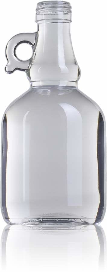 Galoncino 500 BL imboccatura a vite SPP (A315)-contenitori-di-vetro-bottiglie-di-vetro-olio-e-aceto