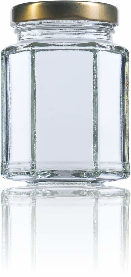 Hexa 116-116ml-TO-048-contenitori-di-vetro-barattoli-boccette-e-vasi-di-vetro-per-alimenti