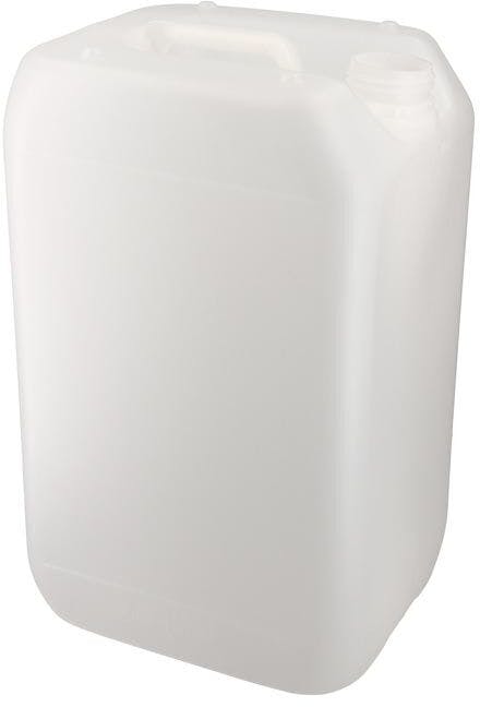 25 liter stackable translucent white plastic jerrican