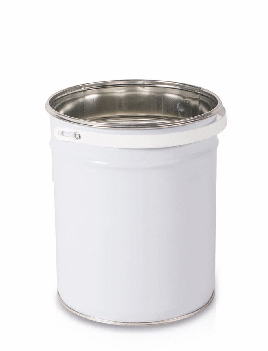 Metalleimer 4,60 Liter Weiß