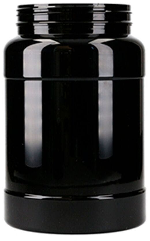 PET-Flasche 3L schwarz D120 Langhals