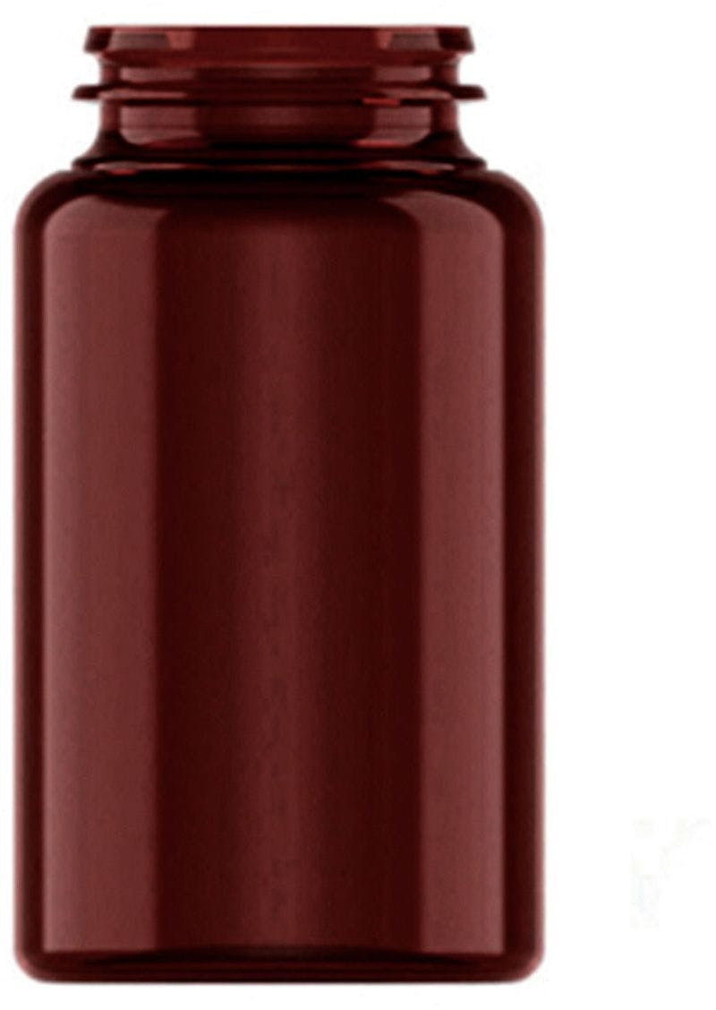 150 ml amber Jar PETister Ring D40