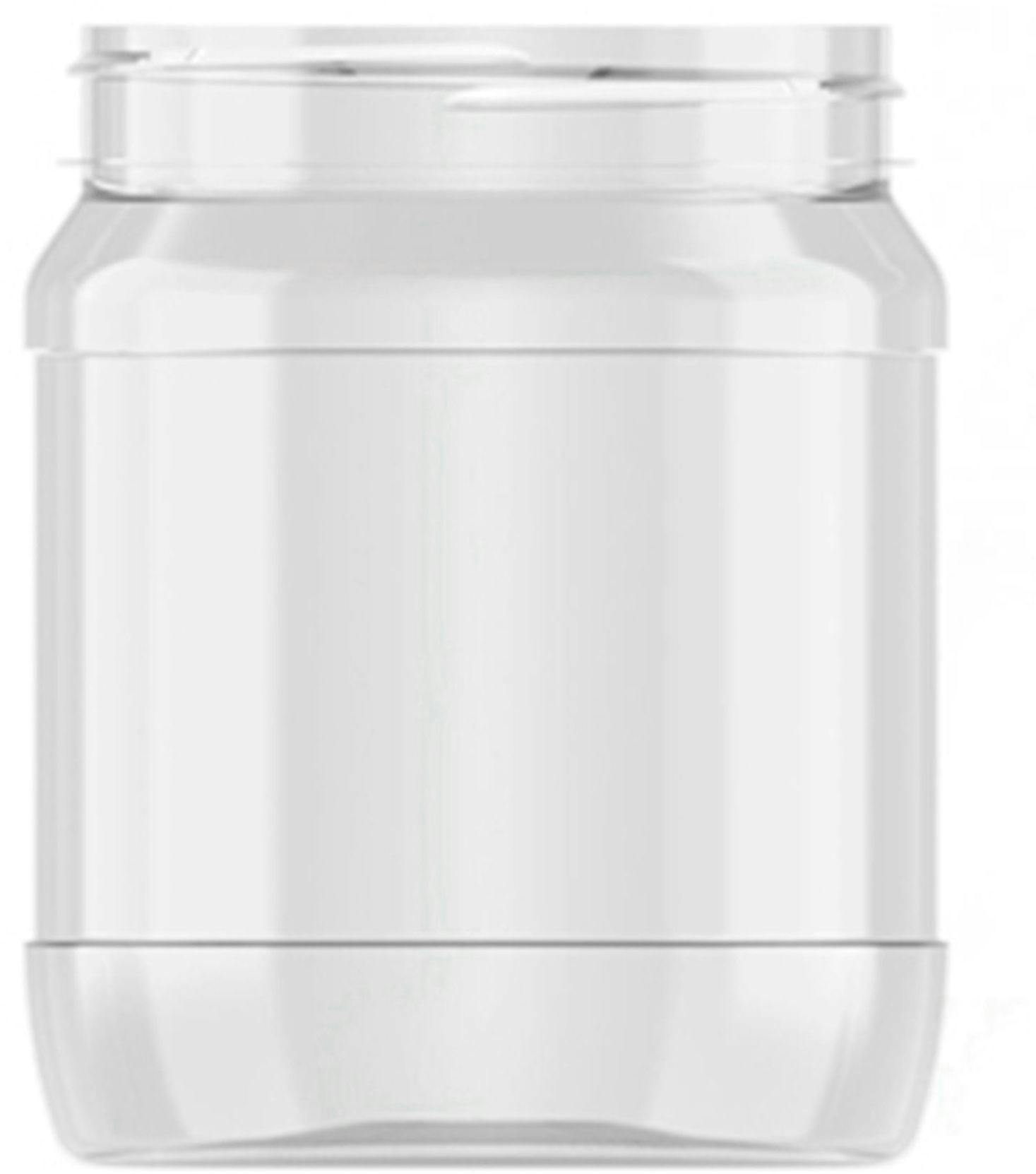Jar R-PET 1 liter transparent Round D100