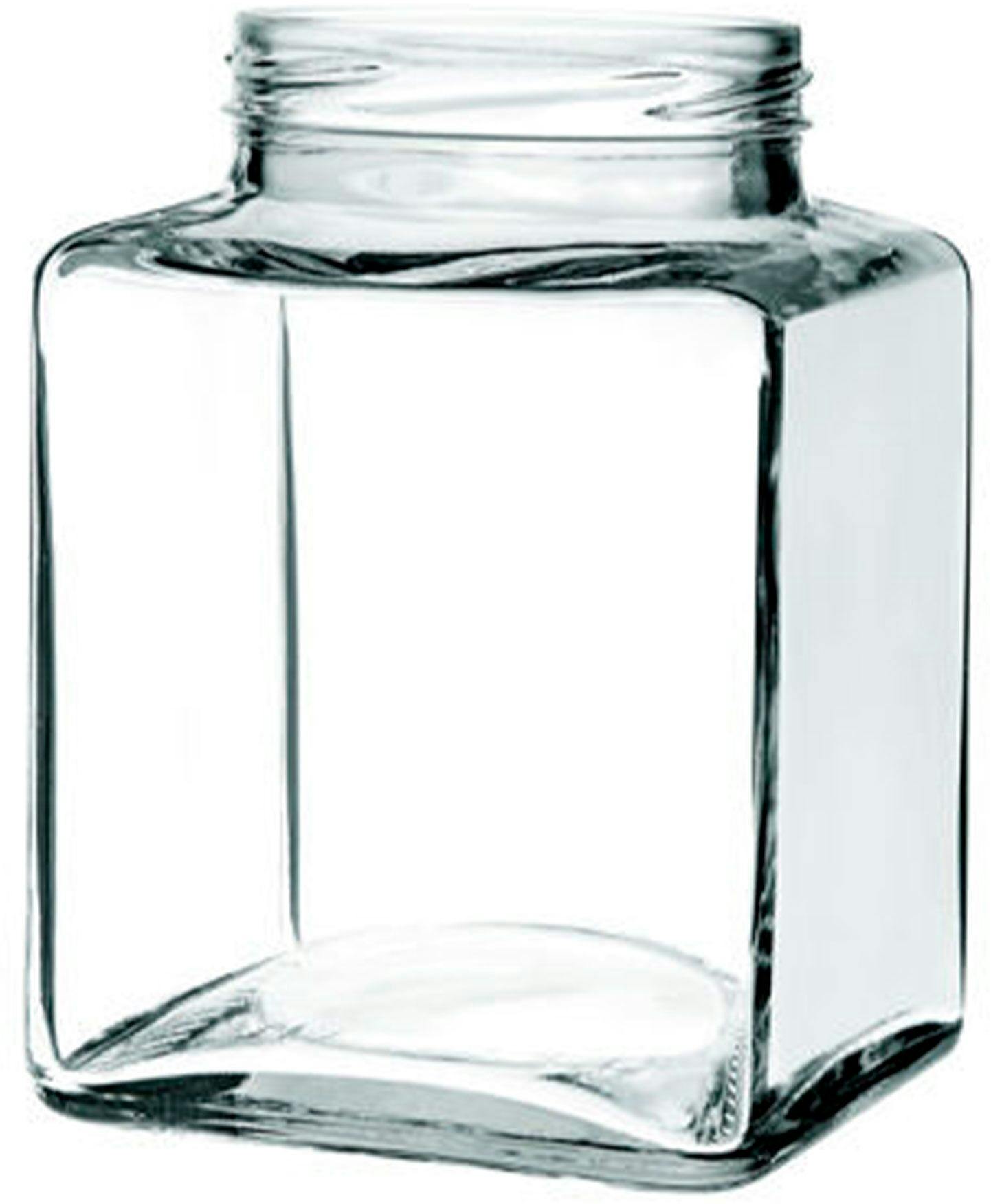 Bocal en verre de 330 ml avec couvercle hermétique en verre