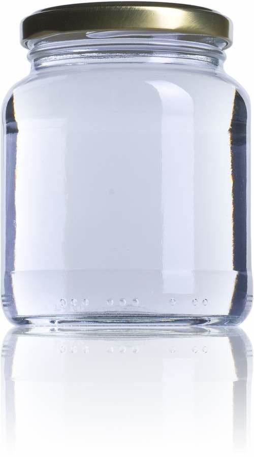 Ribera 370-370ml-TO-066-envases-de-vidrio-tarros-frascos-de-vidrio-y-botes-de-cristal-para-alimentación