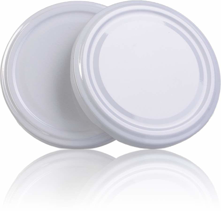 Couvercle TO 100 Blanc Pasteurisation sin botón MetaIMGFr Tapas de cierre