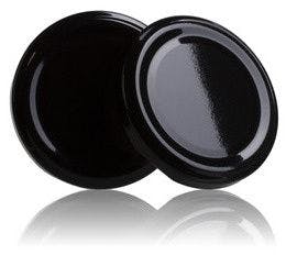 Couvercle TO 48 Noir Pasteurisation sans bouton  MetaIMGFr Tapas de cierre