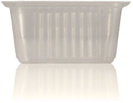 heat sealable Terrine 500 ml packaging of plastic pots de plastic