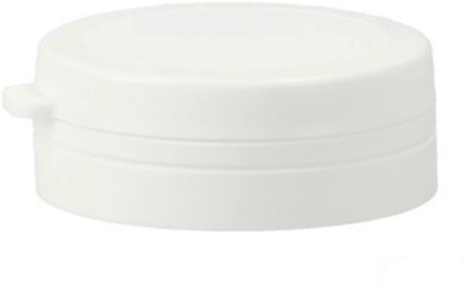 Pressure cap seal HDPE white D40