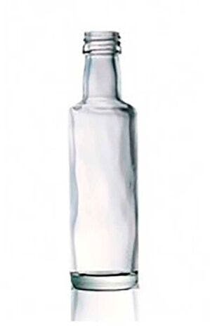 Pack de 100 unidades de Botella de vidrio Miniatura Dorica Cilindrica 40 ml