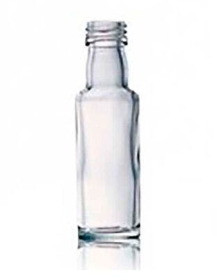 Botella de vidrio Miniatura Dorica Cilindrica 20 ml a rosca