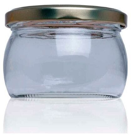 Pack of 40 units of glass jar for canning Pot 250 ml