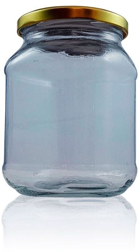 Pack de 16 unidades de Frasco de vidrio para conservas Cuatro Caras Agrostar 720 ml.