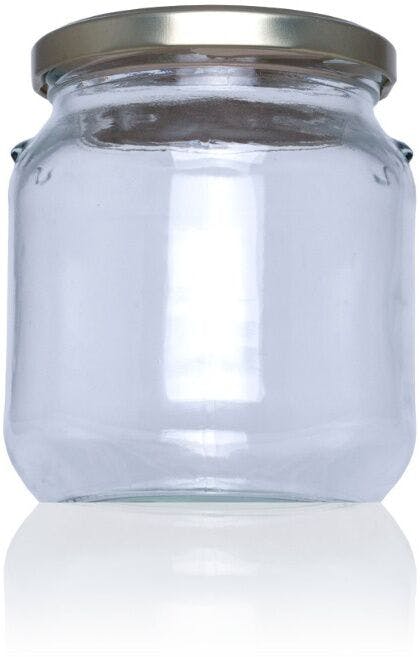 Pack of 16 units of glass jar for canning Carolina 580 ml