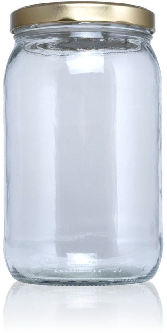Pack of 9 units of Glass Jar for preserves Glass 1700 ml