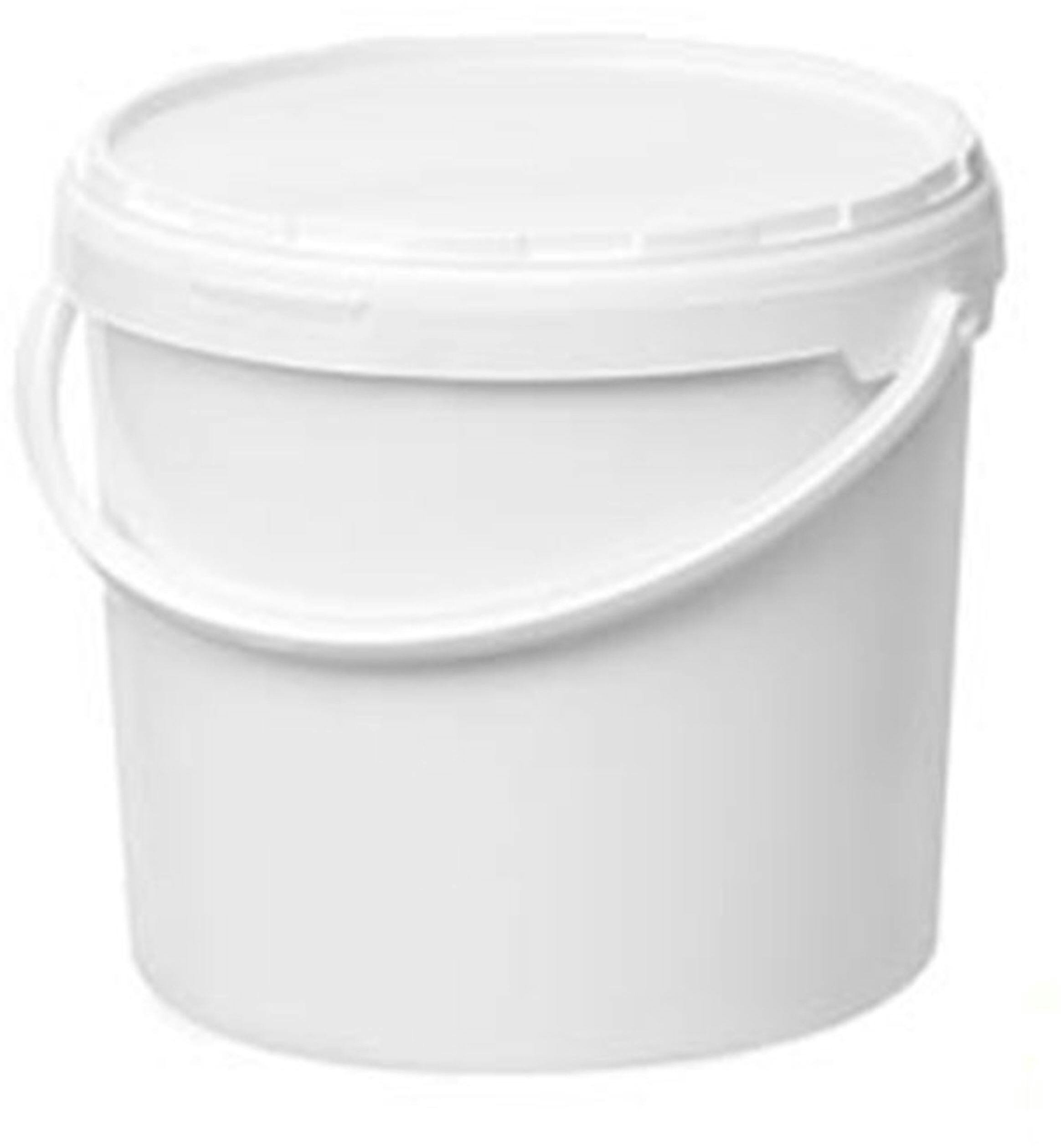 Plastic pail 30 liters white