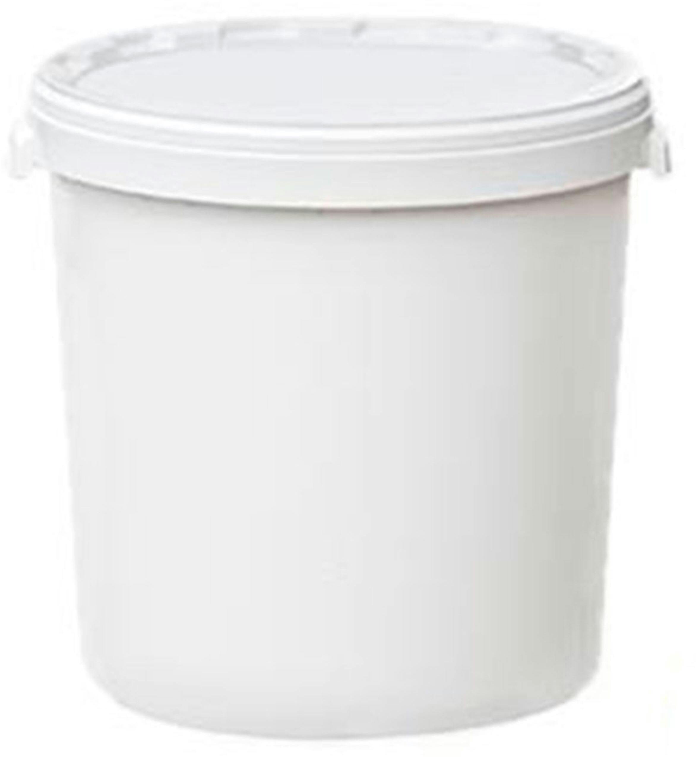 Plastic bucket 18 liters white