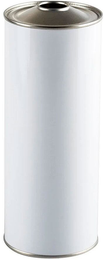 Metal canister 250 ml white D23.8