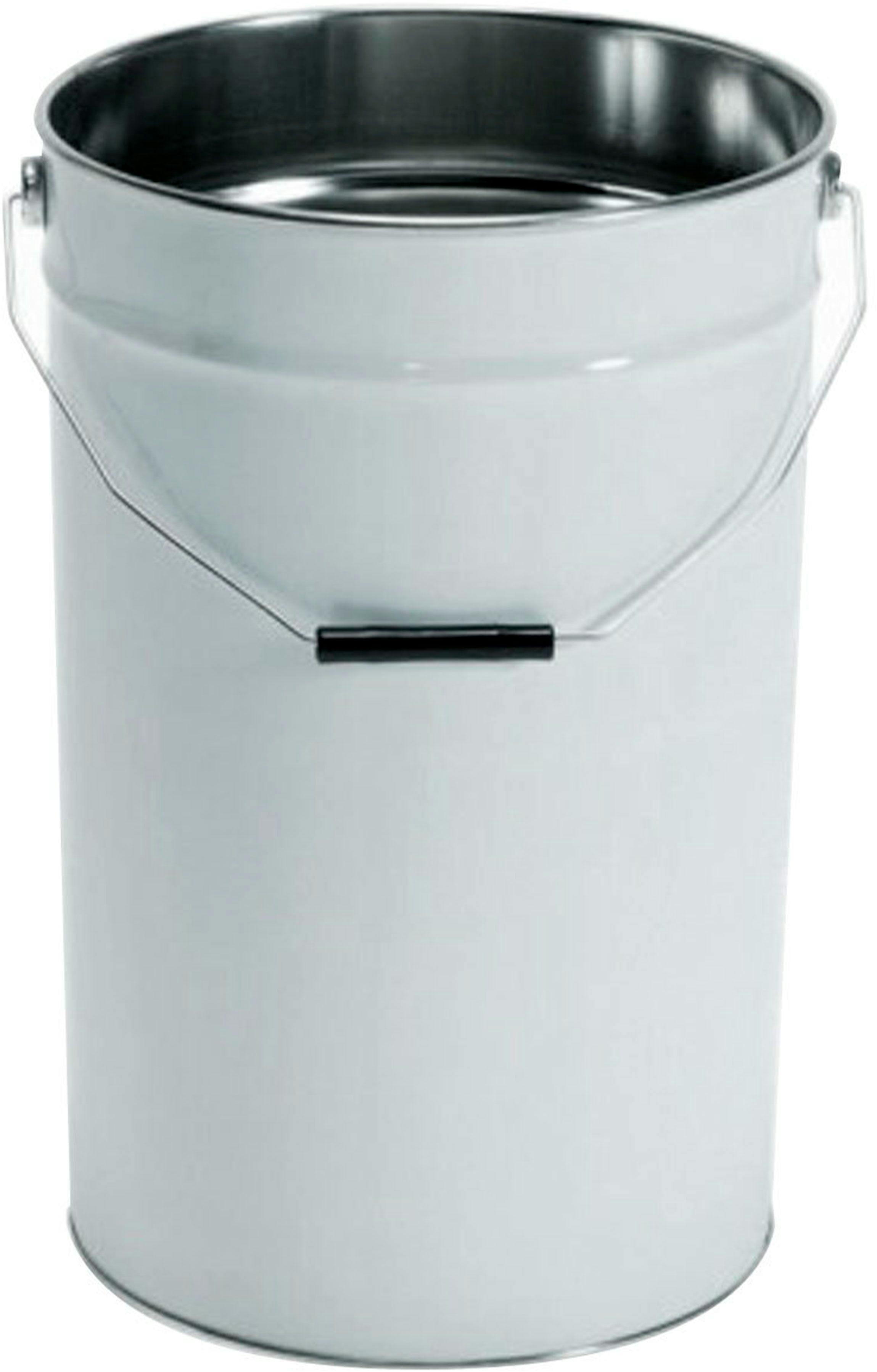 Metal pail 19,9 liters white D292