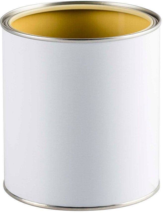 Metal canister 250 ml white D73
