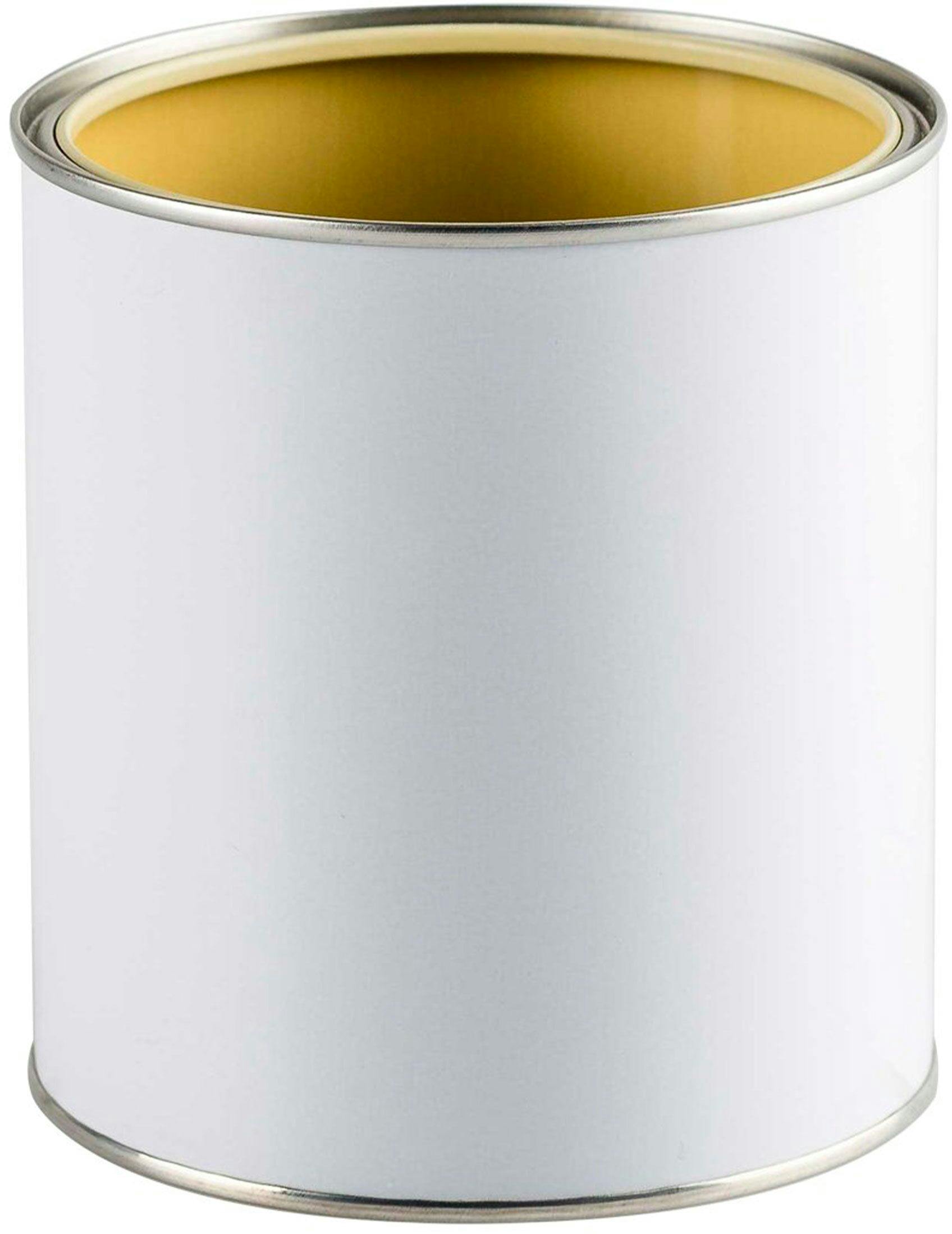 Metal canister 3.56 liters white D165