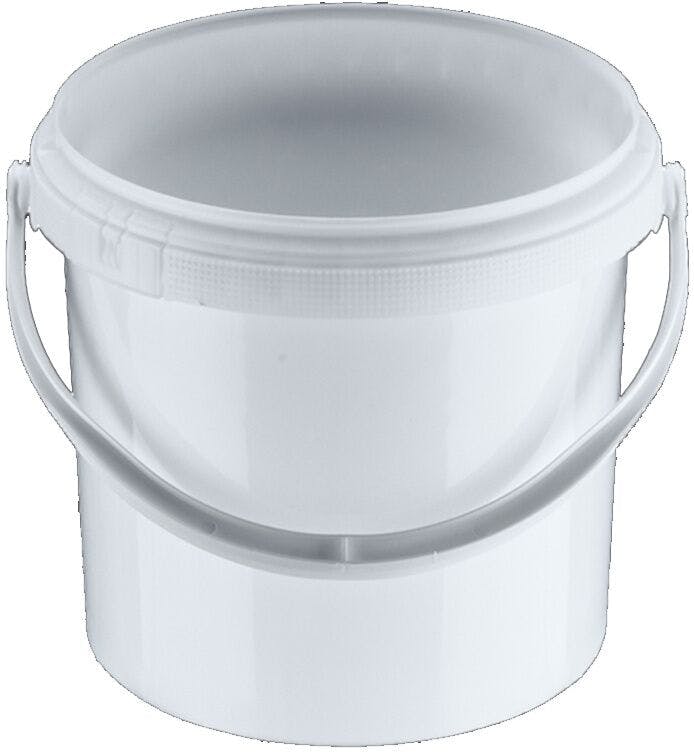Plastic Bucket 2,5 L White