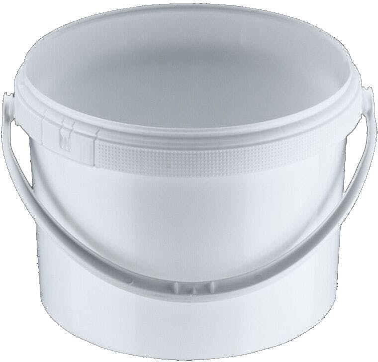 3 L Plastic Bucket White