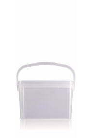 Rectangular plastic bucket 7,5 liters