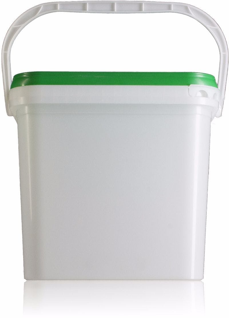 Rectangular plastic bucket 15 liters