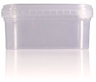 Rectangular plastic cube 400 ml