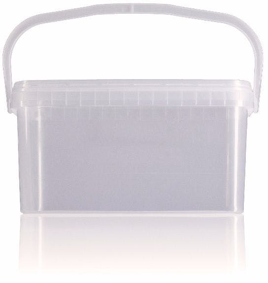 Rectangular plastic bucket 3,5 liters